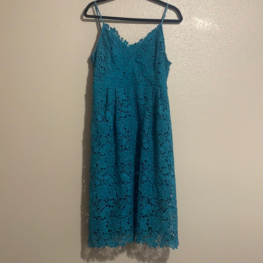 Lace A-Line Midi Dress